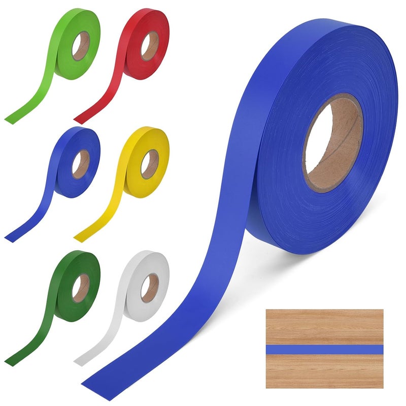 SoeKoa Slatwall Inserts, Slatwall Inserts Blue Vinyl, Does Not Include Adhesive Embedded Decorative Wall Plate Gaps to Beautify The Gap Between The Wall, 1 Volume 130 FT (Blue) - Image 1